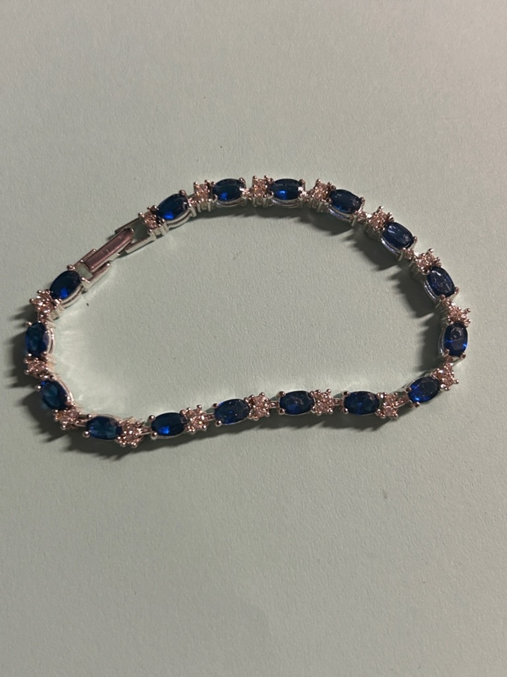 Avon - Blue Crystal Tennis Bracelet - Women's Jewelry
